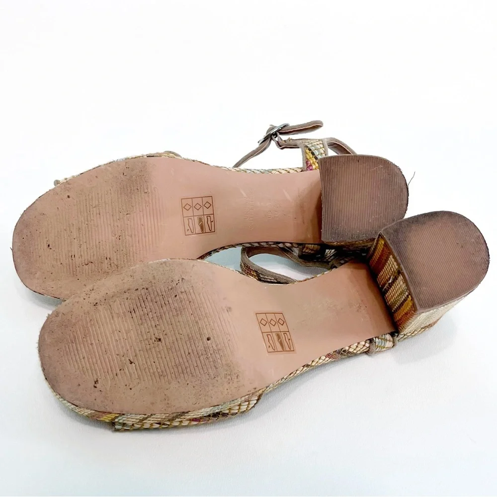 urban outfitters | sienna rattan raffia platform sandal heels 9 - Picture 10 of 13